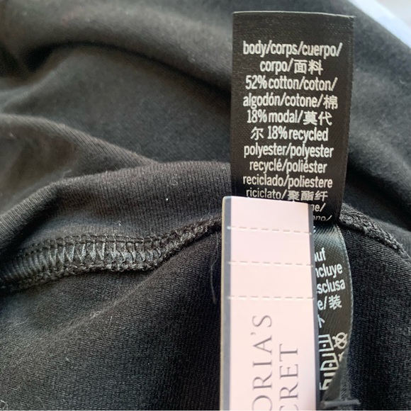 Victoria’s Secret Black Foldover Bootcut Yoga Pants Y2K Style NWT M - Picture 6 of 6